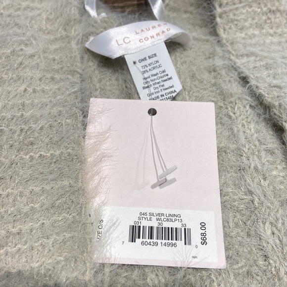 Luxuriously soft Lauren Conrad NWT sleeveless cardigan, sweater vest OS - Picture 2 of 8